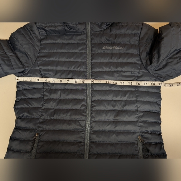 Eddie Bauer Black Quilted Hooded Jacket - Picture 10 of 12